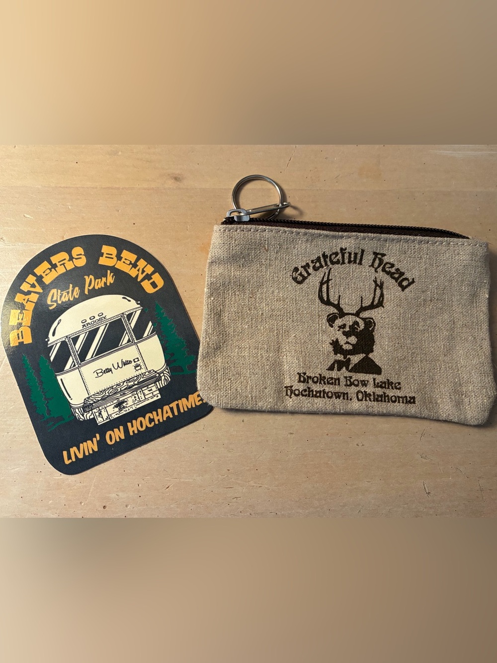 Beaver’s Bend / Hochatown New Coin Purse and Sticker Decal Oklahoma